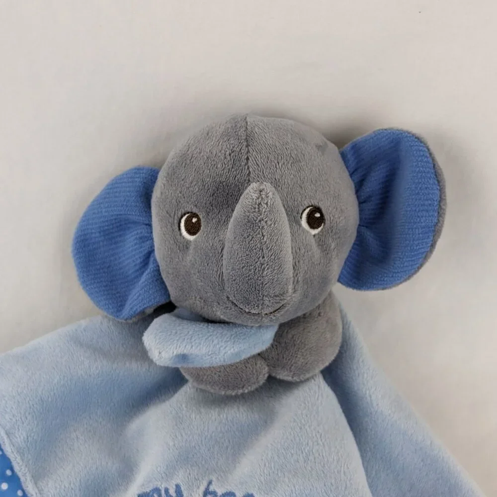 Garanimals Elephant‎ Lovey Blue Polka Dot Satin My Best Friend Security Blanket